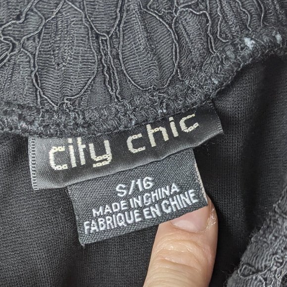 City Chic Black Plus Lace Off-the-shoulder Dress - Picture 5 of 9